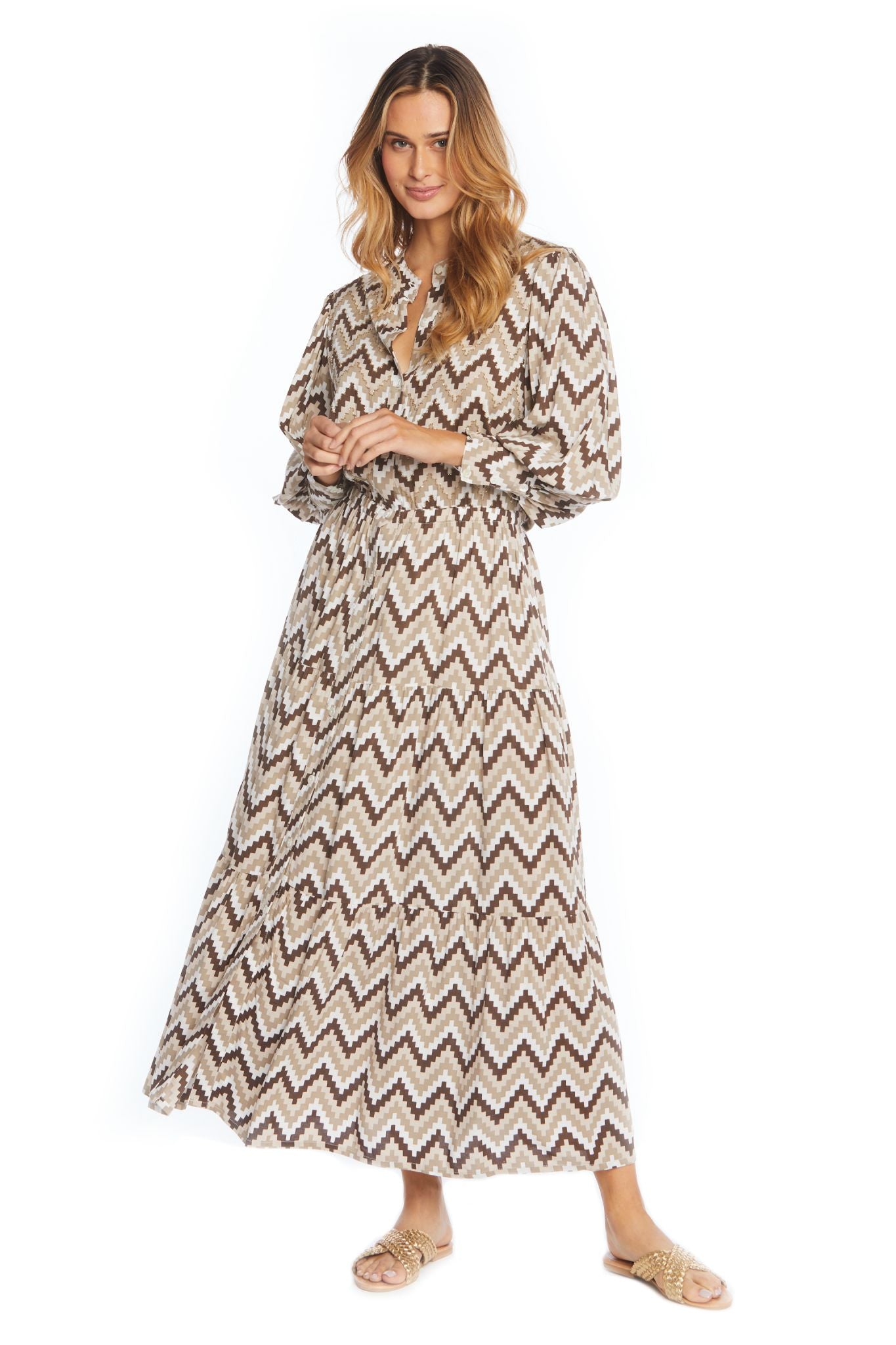 Zig Zag Camille Long Dress